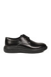 Black Open Genuine Leather Mens Casual Shoes 70914 M