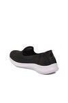Siyah Beyaz Fileli Hafif Kolay Giyebilir Kadın Günlük Ayakkabısı PC-30168 Z
