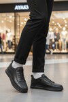 Siyah Hakiki Deri Erkek Casual Ayakkabı 138 M
