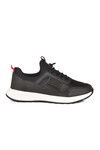 Black Red Light Flexible Lock Lace-Up Mens Sneakers Nans 6006 M