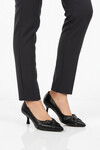 Siyah İnce Topuklu Kadın Abiye Ayakkabı 519146 Z