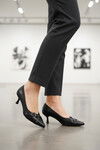 Siyah İnce Topuklu Kadın Abiye Ayakkabı 519146 Z