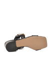 Siyah Çift Bantlı Kadın Topuklu Terlik 318139 Z