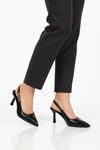 Siyah Kadın İnce Topuklu Abiye Ayakkabı 312569 Z