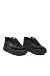 Siyah Bağcıklı Hafif Unisex Spor Ayakkabı BNI-10281 G