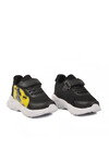 Siyah Sarı Fileli Cırtlı Erkek Çocuk Spor Ayakkabı Ruffon P