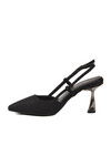 Black Glitter Womens Evening Shoes 459158 Z