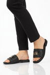 Siyah İnce Taban Hafif Kadın Günlük Terlik 422255 Z
