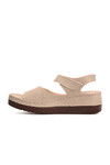 Beige Womens High-Sole Sandals 07-109 RR Z
