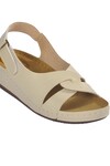 Beige Heel Gel Supported Womens Slippers 09-192 Z