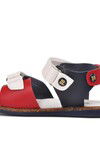 Lacivert Kırmızı Ortopedik Erkek Çocuk Sandalet 210109 Ç