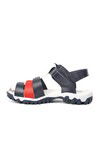 Navy Blue-White Boys Sandals Şng 210111 F