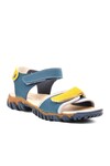 Lacivert Sarı Ortopedik Erkek Çocuk Sandalet 22Y06 F