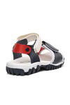 Navy Blue Red Orthopedic Boys Sandals 22Y06 P