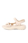 Beige Womens Flat Sandals 336 Z
