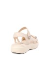 Beige Womens Flat Sandals 336 Z