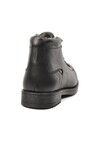 Black Genuine Leather Mens Boots with Fur Inside 454 M