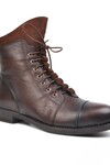 Brown Genuine Leather Womens Boots 502 Z