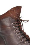 Brown Genuine Leather Womens Boots 502 Z
