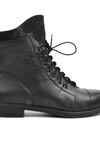 Black Genuine Leather Womens Boots 502 Z