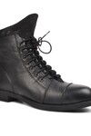 Black Genuine Leather Womens Boots 502 Z