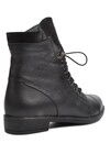 Black Genuine Leather Womens Boots 502 Z