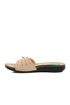 Beige Gel Sole Anatomic Womens Slippers 6808 Z