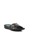 Black Anatomic Gel Sole Womens Slippers 6811 Z