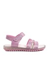 Pembe Simli  Kız Çocuk Düz Sandalet Ayakmod Arz 1000 F