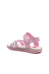 Pembe Simli  Kız Çocuk Düz Sandalet Ayakmod Arz 1000 F