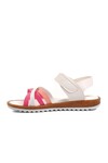 White Fuchsia Orthopedic Girls Sandals 1100 F