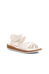 White Orthopedic Girls Sandals 1100 F