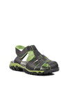 Black Orthopedic Boys Sandals 3100 F
