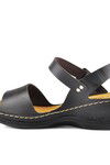 Black Womens Flat Sandals Esm246