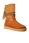Tan Suede Fur Lined Womens Boots K706 Z