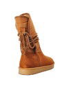 Tan Suede Fur Lined Womens Boots K706 Z