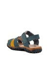 Navy Blue Yellow Boys Sandals Şng 210111 P