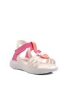 White Fuchsia Girls Orthopedic Sandals Şng 8020 F