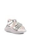 Silver Girl Flat Sandals Ayakmod Şng 8020 P