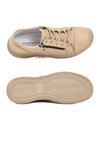 Bej Hakiki Deri Ortopedik Kadın Casual Ayakkabı 5635 Z