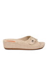 Bej Jel Taban Hafif Anatomik Kadın Terlik 09-701 Z