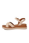 Bej Hafif Yumuşak Tabanlı Kadın Sandalet 335332 Z