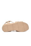 Kadın Bej Hafif Topuklu Sandalet 35181 G