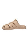 Bej Yumuşak Tabanlı Önü Kapalı Kadın Terlik 322224 Z