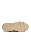 Beige Orange Thick Sole Lace-Up Womens Sneakers 051 G