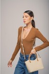 Bej Kadın El ve Omuz Çantası 17844