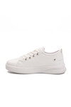 White Lace-Up Light Leather Womens Sneakers 201 G