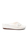 White Womens Slippers 09-701 Z