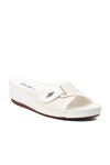 White Womens Slippers 09-701 Z