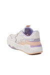 Beyaz Pudra Bağcıklı Kadın Spor Ayakkabı BNI-11512 G